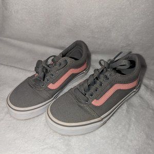 Pink and gray youth vans